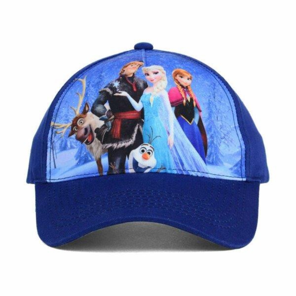 Disney Frozen Movie Group Shot Kid’s Youth Hat Cap Anna Elsa Kristoff Olaf Sven